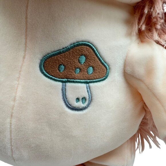 Hedgehog Stuffed Animal Soft Plush Pillow Cute Toy Mushroom Anime Big Eyes - Picture 3 of 9